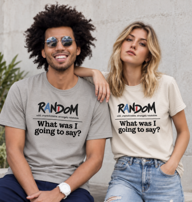 Random 38: "What was I going to say?" Fitted Tee