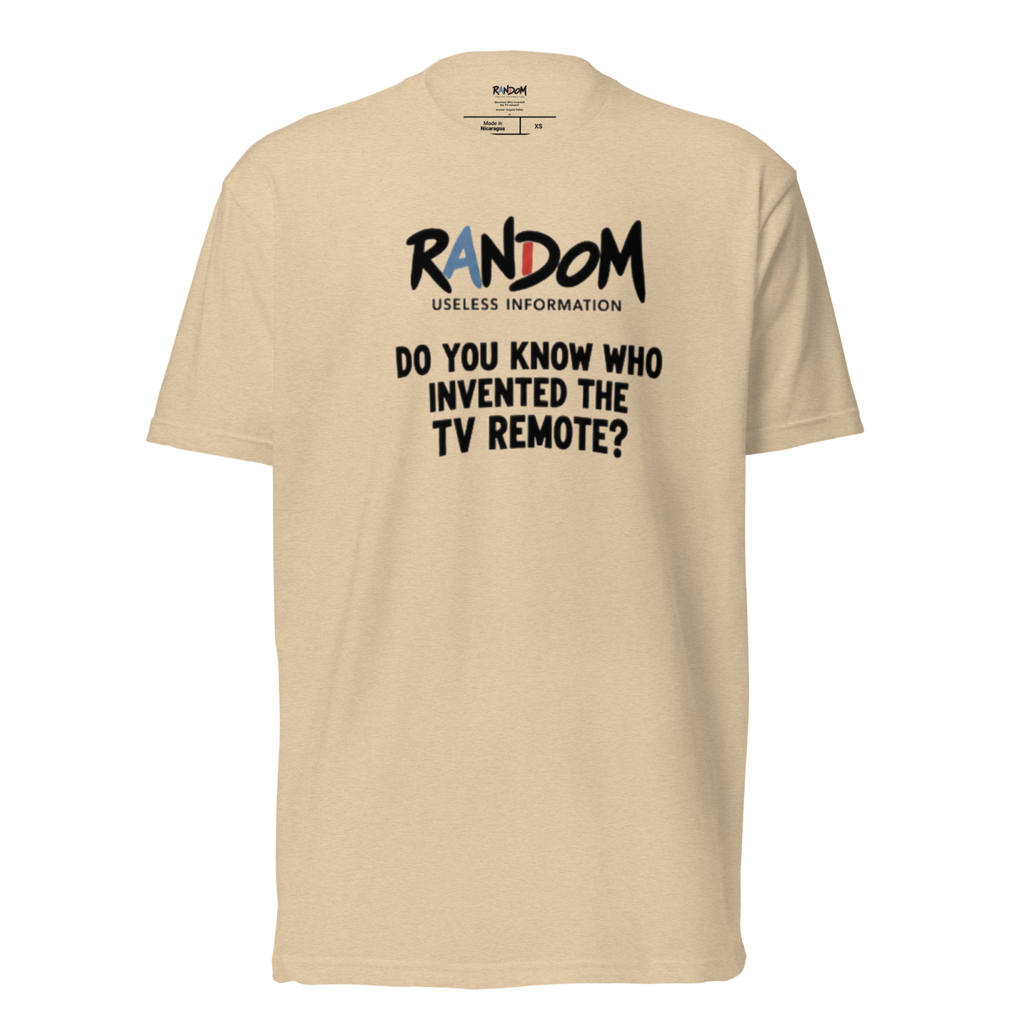 Random 38: Who Invented The... Fitted Tee