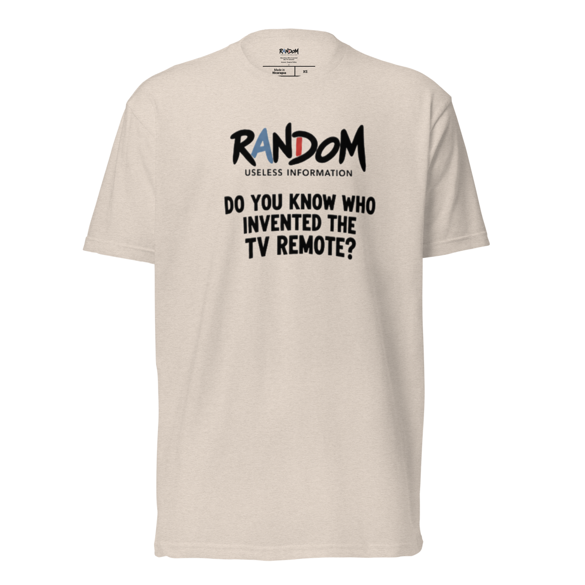 Random 38: Who Invented The... Fitted Tee