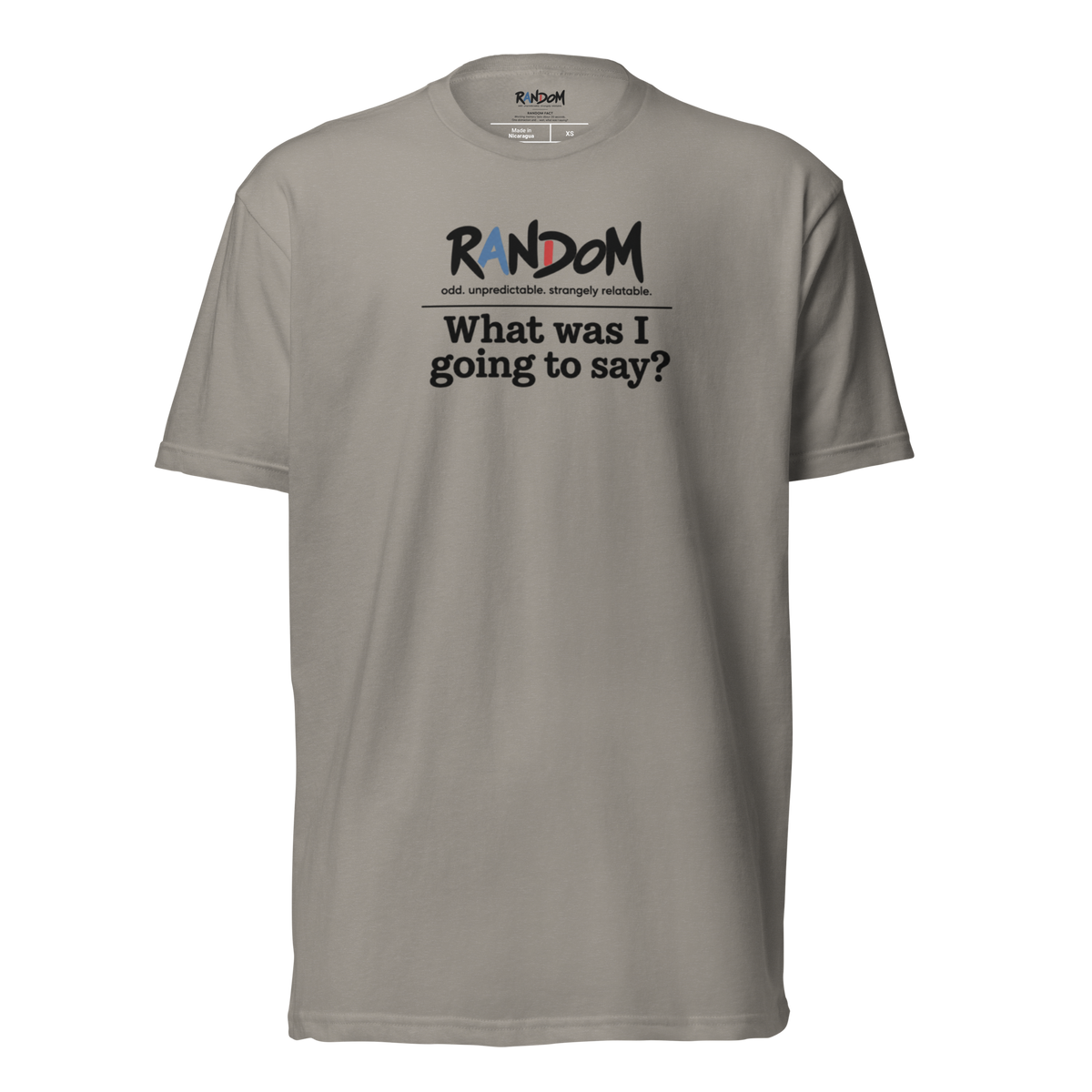 Random 38: "What was I going to say?" Fitted Tee