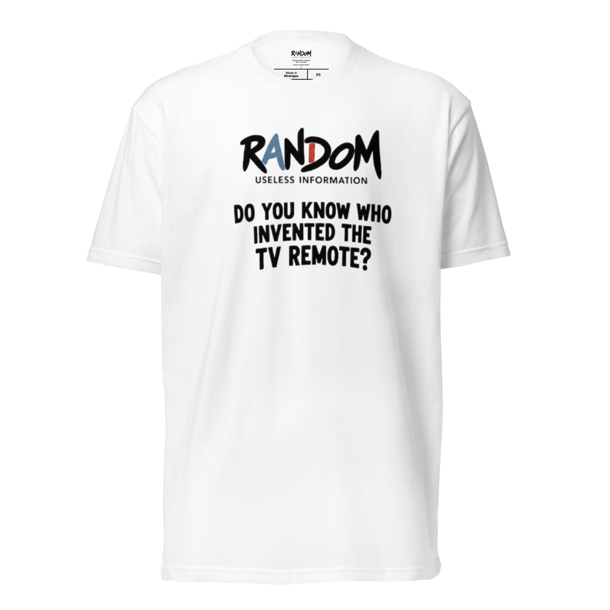 Random 38: Who Invented The... Fitted Tee