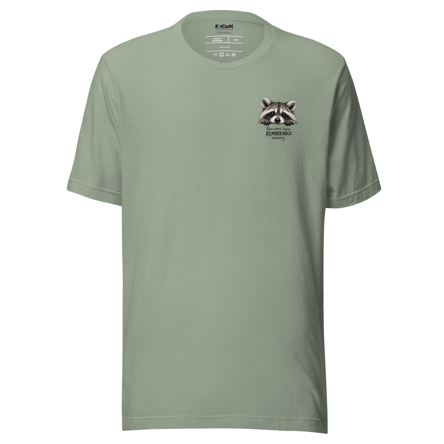 Random 38: Raccoons Remember Fitted Tee